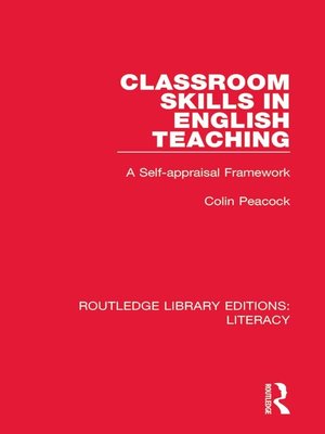 cover image of Classroom Skills in English Teaching